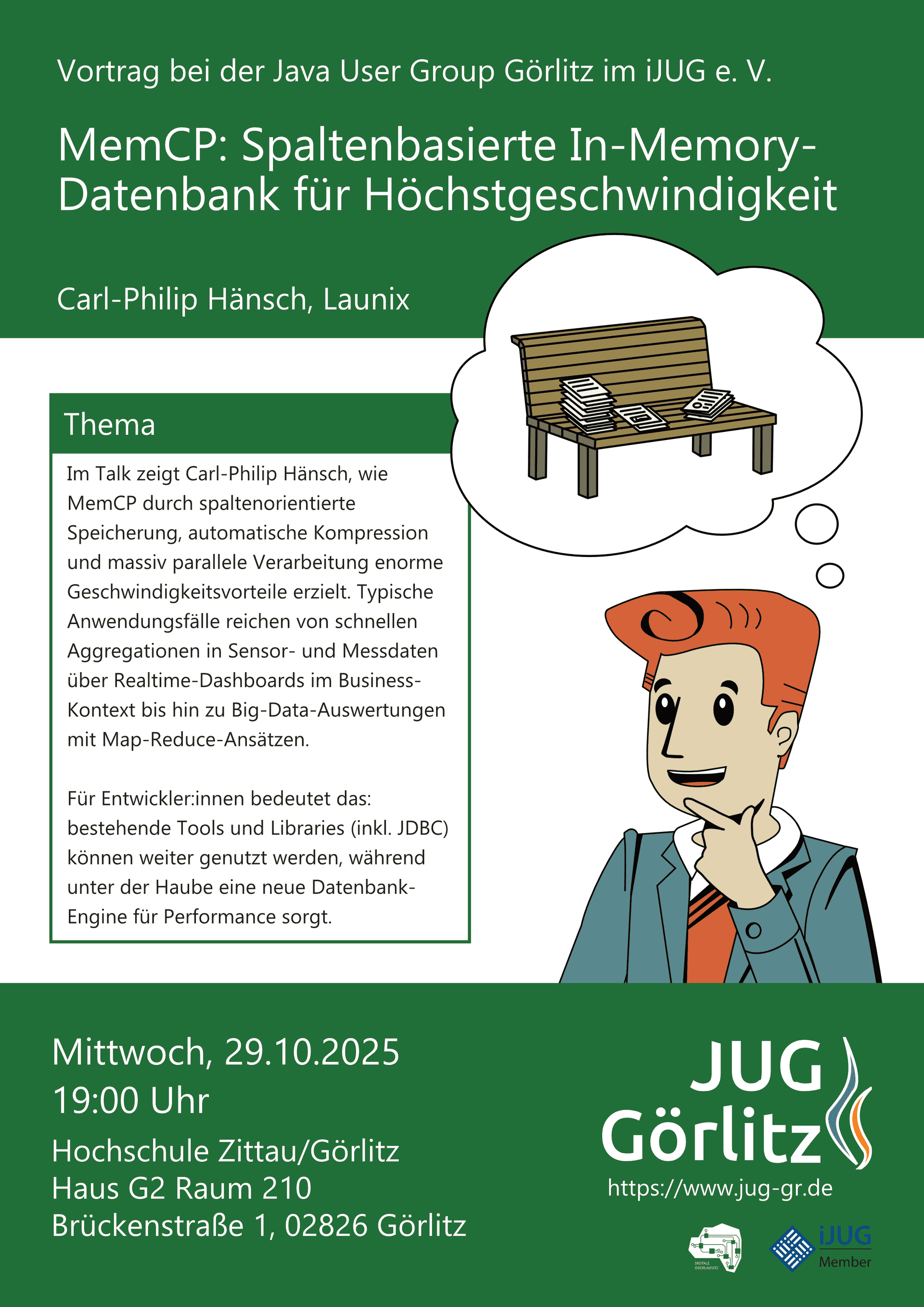 Poster: Jürgen denkt an eine Bank mit Zettelstapeln. Poster: Jürgen denkt an eine Bank mit Zettelstapeln.